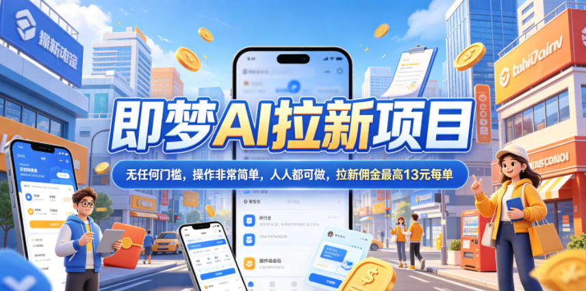 2026年即梦AI拉新项目最新玩法,无任何门槛,操作非常简单,人人都可做,拉新佣金最高13米每单(更新07月25日)-易工具