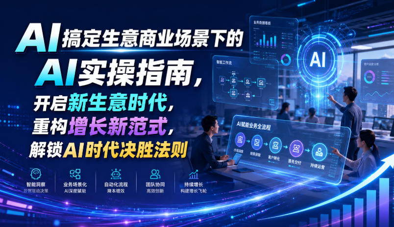 AI搞定生意商业场景下的AI实操指南,开启新生意时代,重构增长新范式,解锁AI时代决胜法则【文档】-易工具