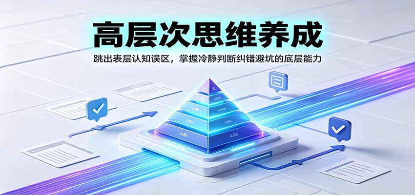 高层次思维养成:跳出表层认知误区,掌握冷静判断纠错避坑的底层能力-易工具
