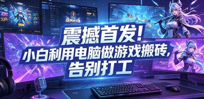 震撼首发！小白利用电脑做游戏搬砖，告别打工【揭秘】-易工具