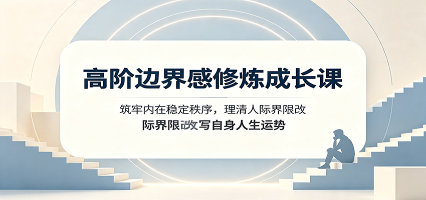 高阶边界感修炼成长课：筑牢内在稳定秩序，理清人际界限改写自身人生运势-易工具