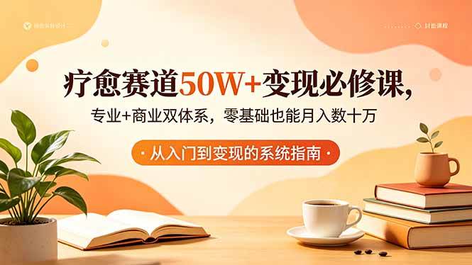 (18523期)疗愈赛道50W+变现必修课,专业+商业双体系,零基础也能月入数十万-易工具