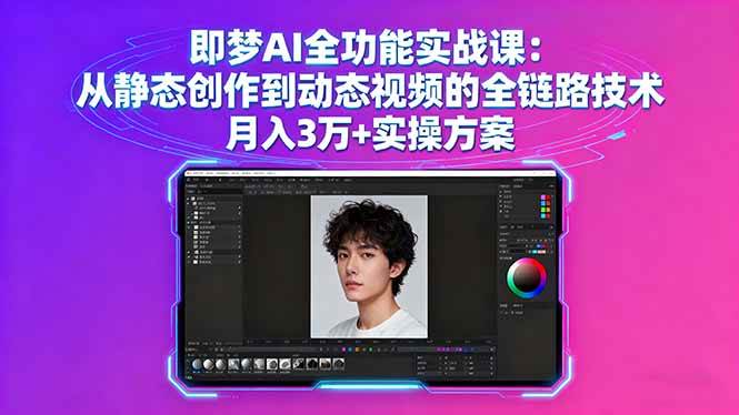 图片[1]-（16053期）即梦AI全功能实战课：从静态创作到动态视频的全链路技术 月入3万+实操方案-易工具