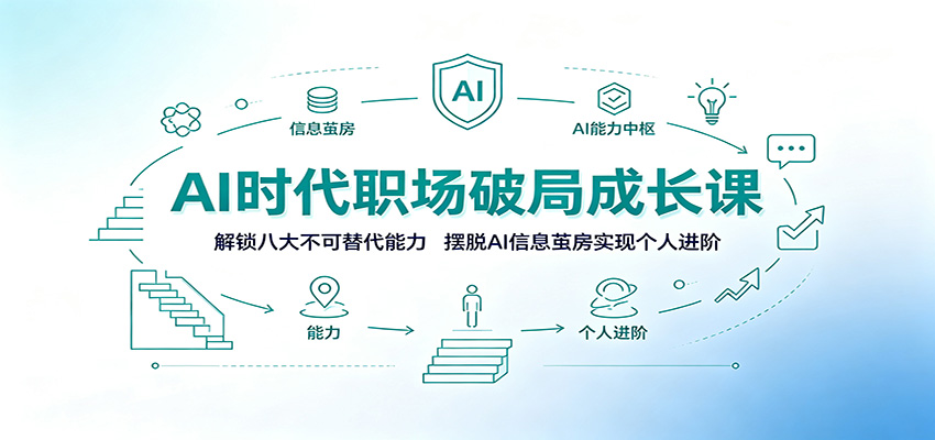 AI时代职场破局成长课:解锁八大不可替代能力,摆脱AI信息茧房实现个人进阶-易工具
