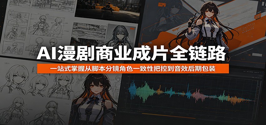 AI漫剧商业成片全链路:一站式掌握从脚本分镜角色一致性把控到音效后期包装-易工具