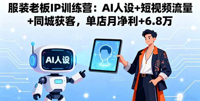 图片[1]-（16117期）服装老板IP训练营：AI人设+短视频流量+同城获客，单店月净利+6.8万-易工具