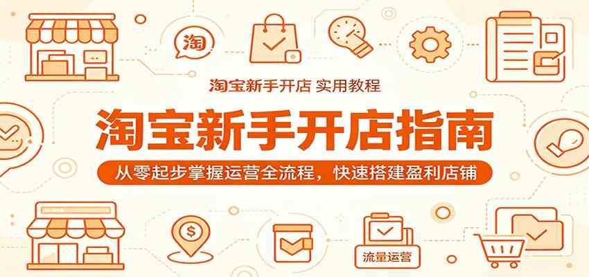 淘宝新手开店指南：从零起步掌握运营全流程，快速搭建盈利店铺-易工具