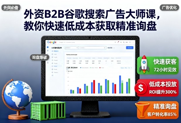 外资B2B谷歌搜索广告大师课,教你快速低成本获取精准询盘-易工具