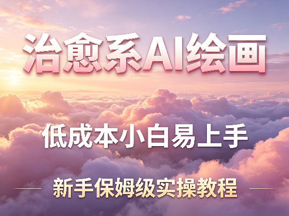 治愈系AI绘画提示词项目，低成本小白易上手，每天10分钟，新手保姆级实操教程-易工具