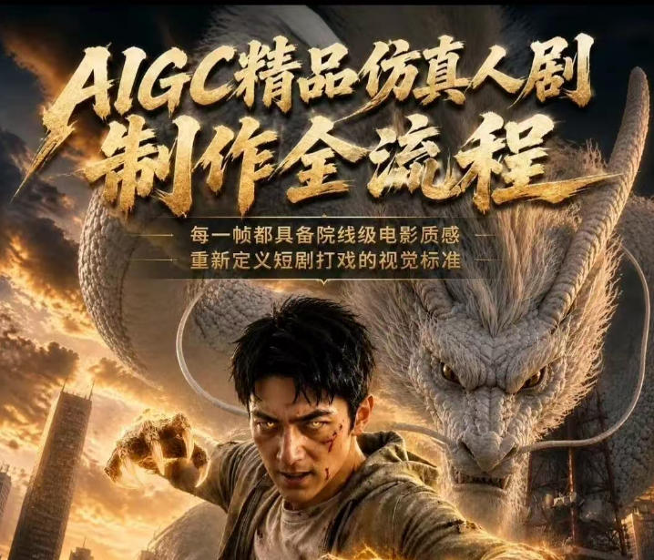 AIGC精品仿真人剧豢龙人全流程制作解析2026，国风仿真人创作+打斗剧情+人设编排，一站式AI短剧入门-易工具