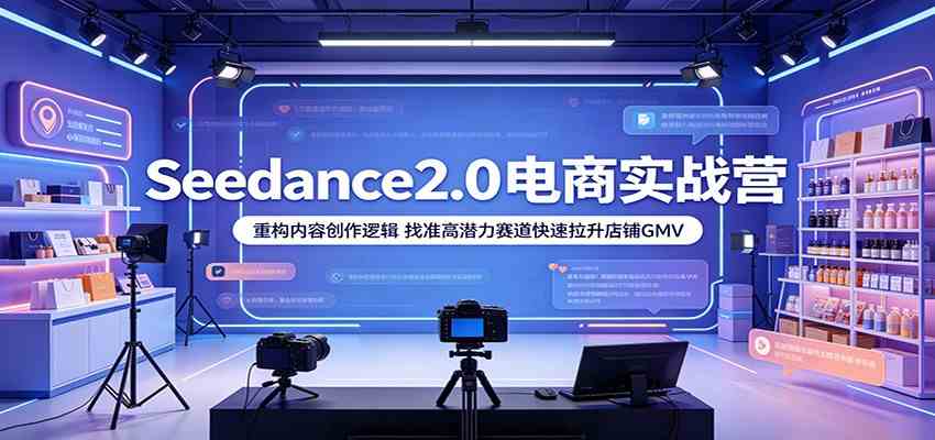 Seedance2.0电商实战营:重构内容创作逻辑,找准高潜力赛道快速拉升店铺GMV-易工具