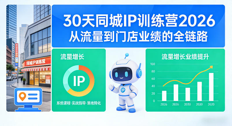 30天同城IP训练营2026年，从流量到门店业绩的全链路（0808更新）-易工具
