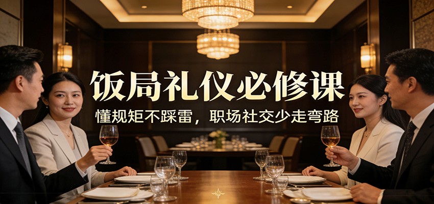 公众号收费文章:《饭局礼仪必修课:懂规矩不踩雷,职场社交少走弯路》-易工具