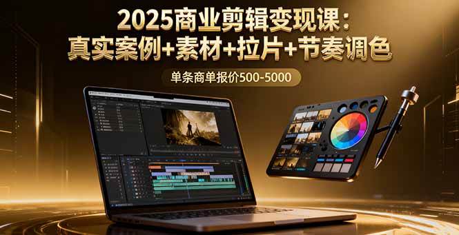图片[1]-（16130期）2025商业剪辑变现课：真实案例+素材+拉片+节奏调色，单条商单报价500-5000-易工具