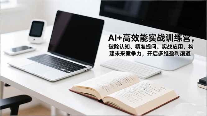 (16635期)AI+高效能实战训练营,破除认知、精准提问、实战应用,构建未来竞争力,开启多维盈利渠道-易工具