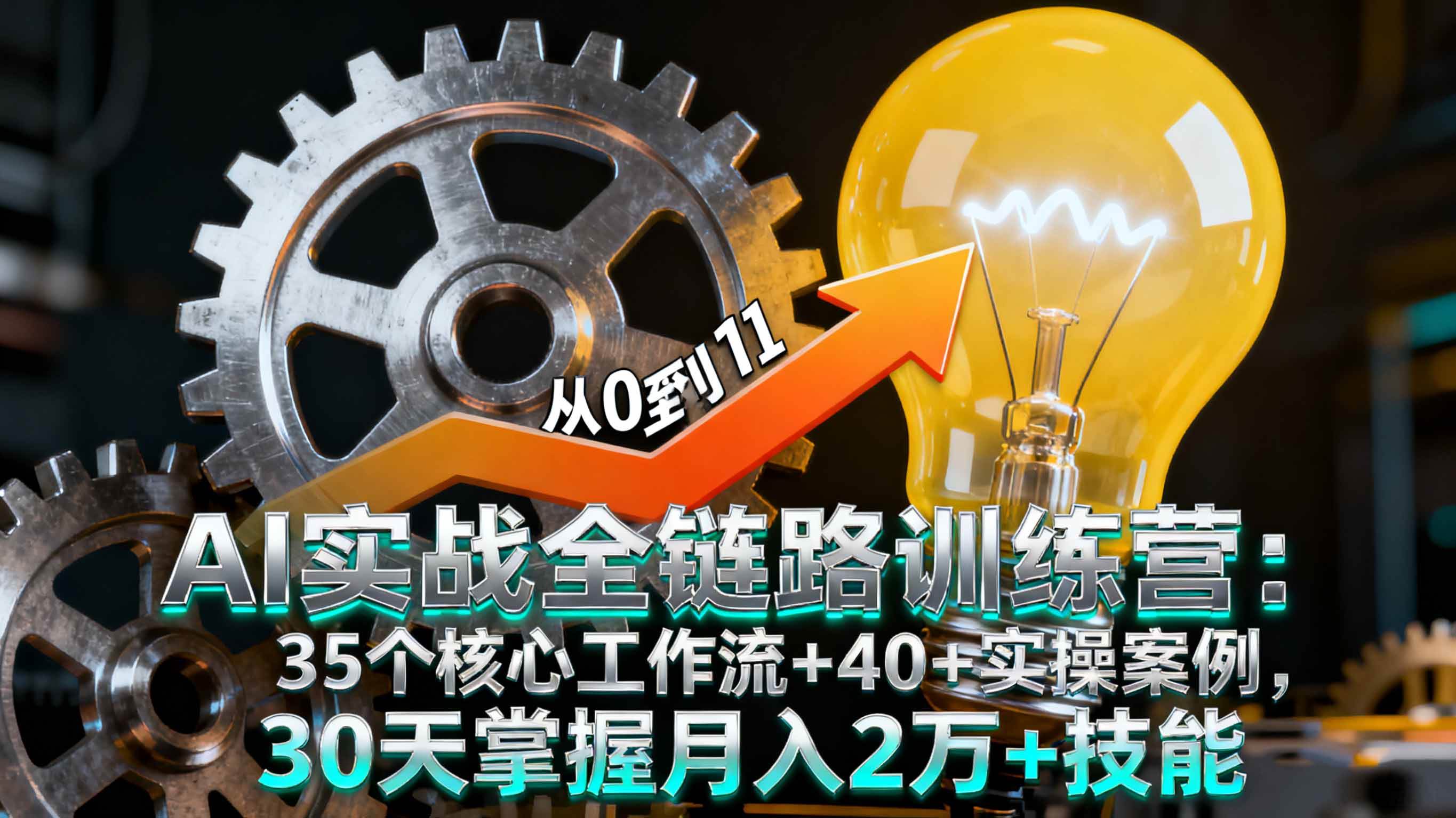 图片[1]-（16219期）AI实战全链路训练营：35个核心工作流+40+实操案例，30天掌握月入2万+技能-易工具