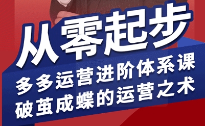 拼多多运营进阶系统课，从零起步，多多运营进阶体系课，破茧成蝶的运营之术（更新26年4月）-易工具