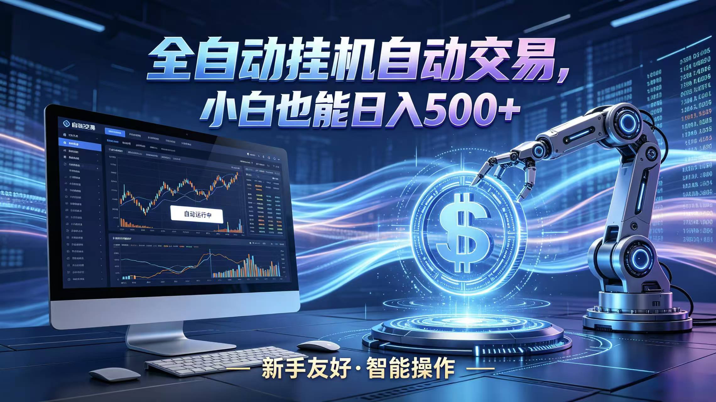 全新智能化交易助手,傻瓜式操作,小白也能快速上手,轻松实现日入500+-易工具