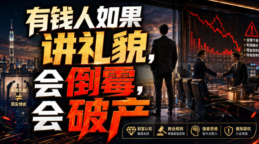付费文章:有钱人如果讲礼貌,会倒霉,会破产-易工具