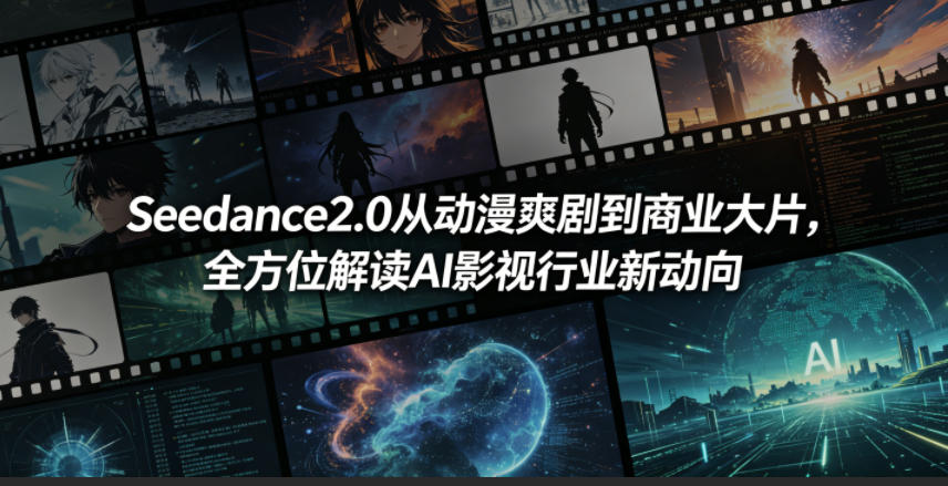 Seedance2.0从动漫爽剧到商业大片,全方位解读AI影视行业新动向 Seedance2.0从动漫爽剧到商业大片,全方位解读AI影视行业新动向