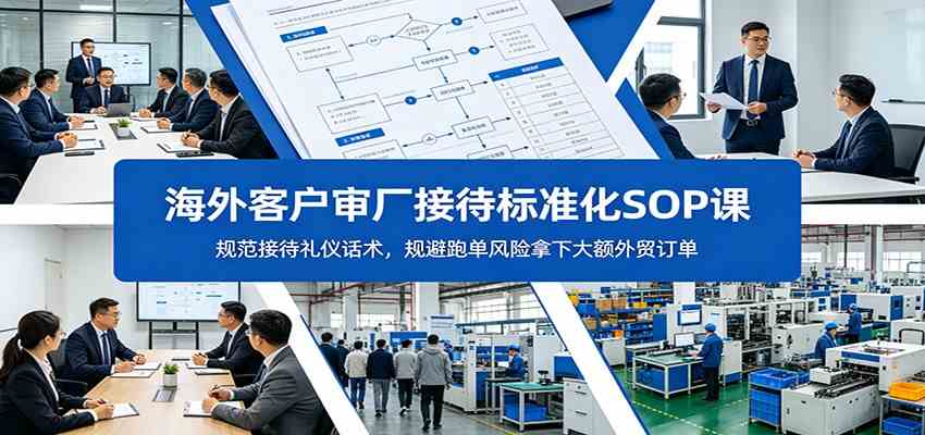 海外客户审厂接待标准化SOP课：规范接待礼仪话术，规避跑单风险拿下大额外贸订单-易工具