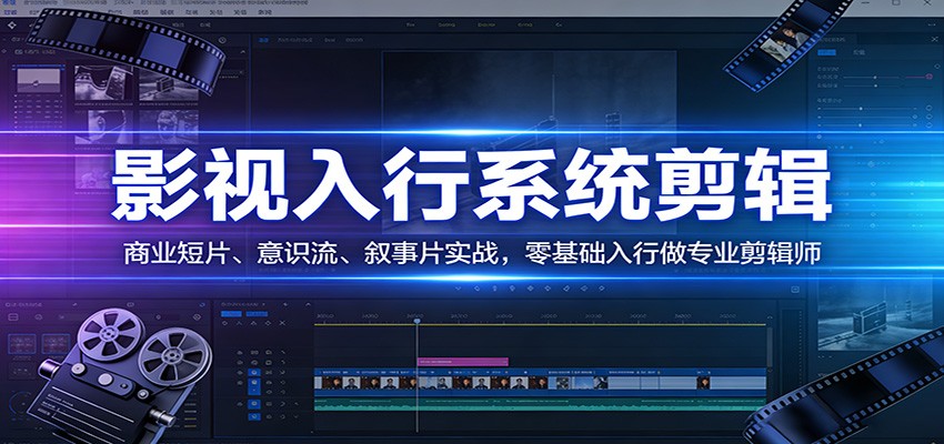 影视系统剪辑，商业短片、意识流、叙事片实战，零基础入行做专业剪辑师-易工具